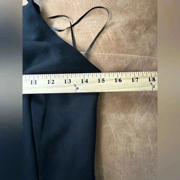 French Connection Womens Black Square-Neck Tapered Leg Crop Jumpsuit Size 4 - Picture 9 of 13